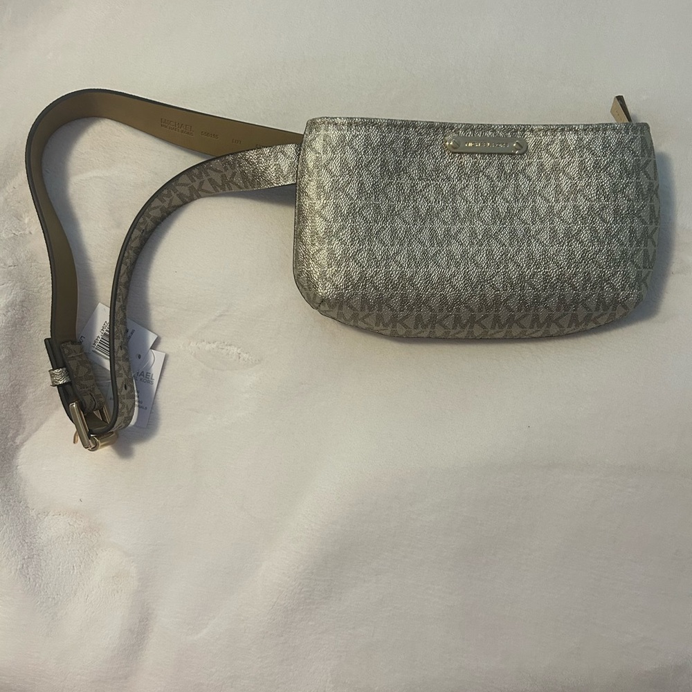Michael Kors Gold Logo Belt Bag